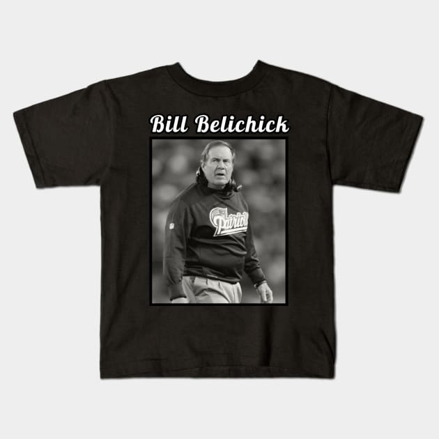 Bill Belichick / 1952 Kids T-Shirt by DirtyChais